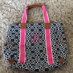 Monogrammed Pottery Barn Diaper Bag